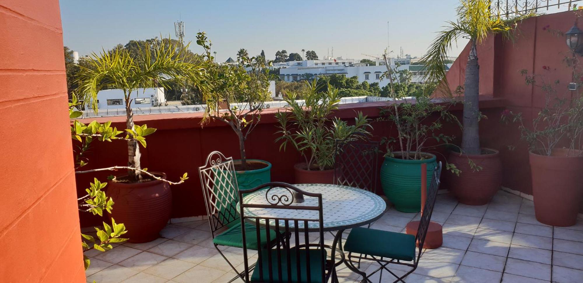 Appartement Agreable Avec 2 Tres Belles Terrasses Au Coeur De רבאט מראה חיצוני תמונה